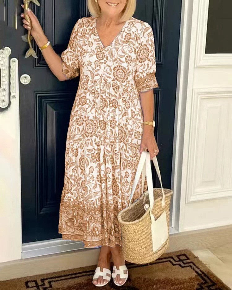 KEISHA | Graceful V-Neck Floral