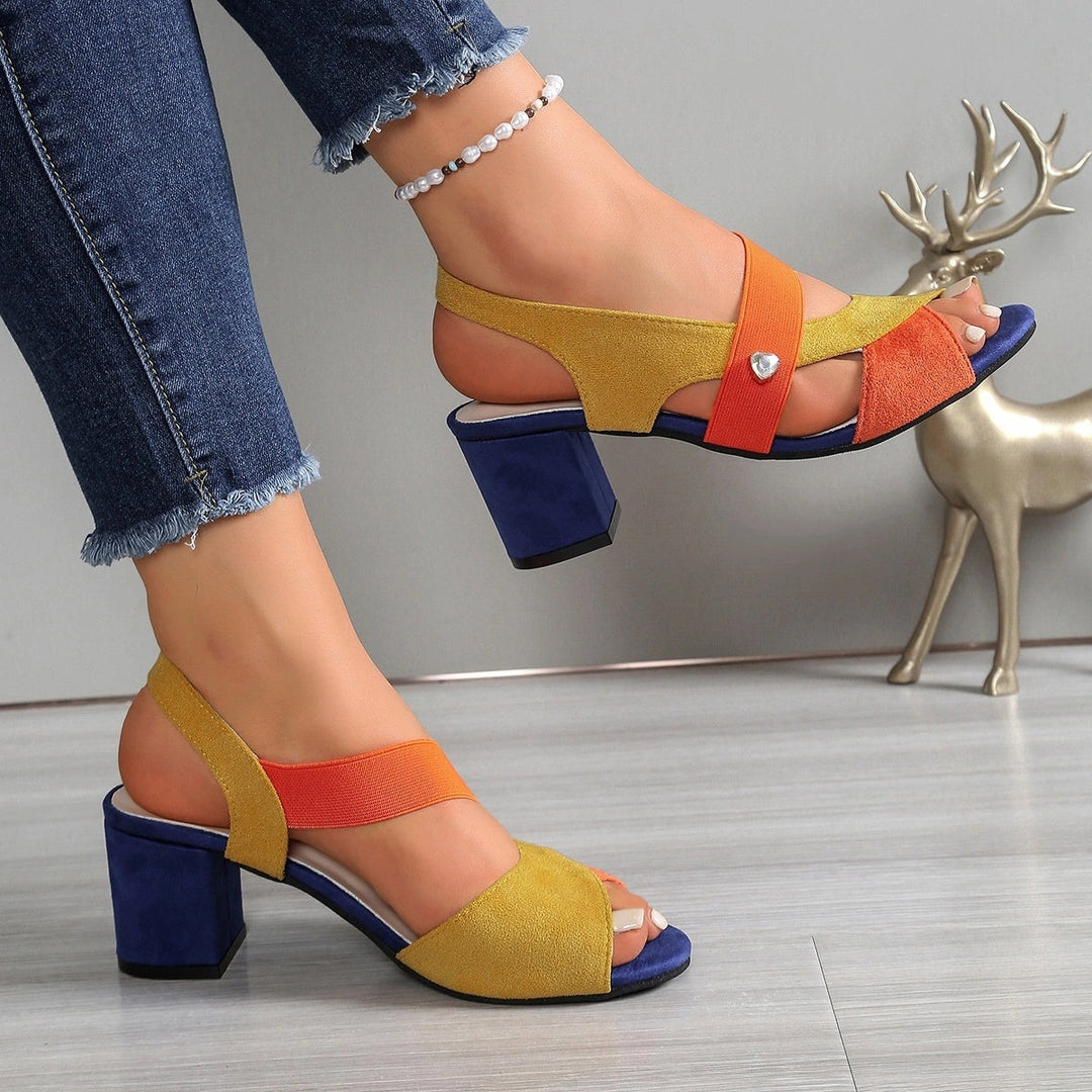LEAH | Cross Strap Comfort Heels