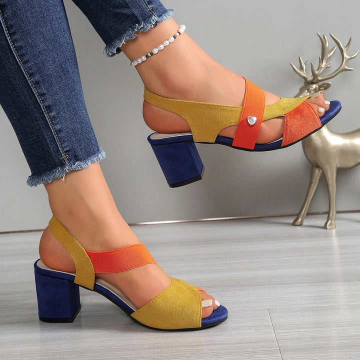 LEAH | Cross Strap Comfort Heels