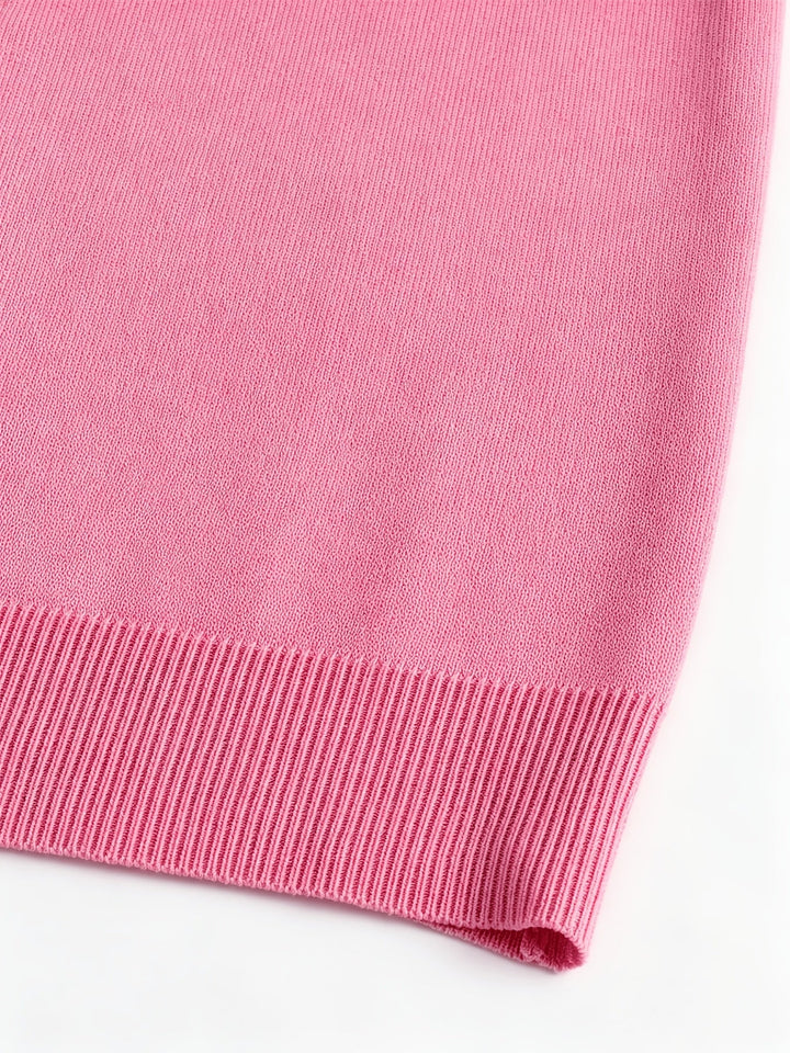 Rosanna | Pink Hooded Cardigan with Button Closure