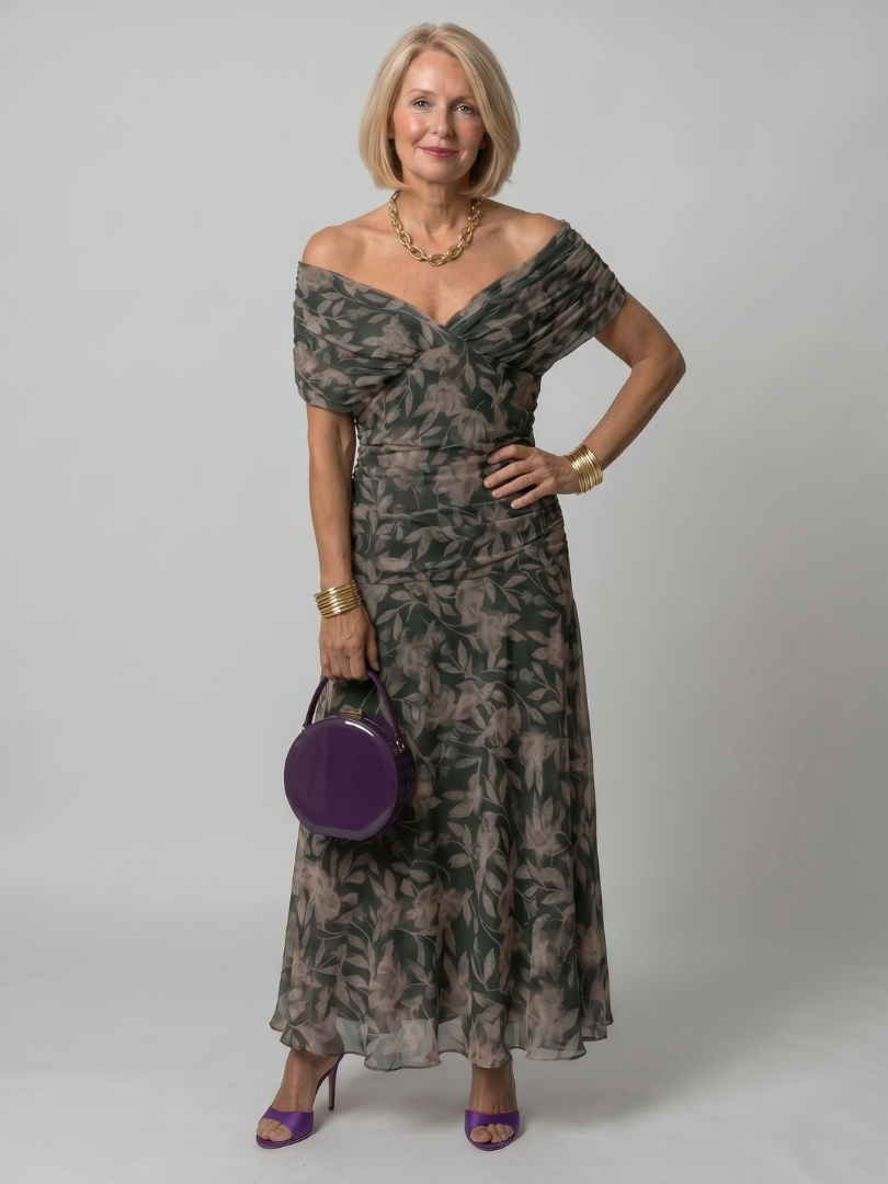 Bellthorne | Off Shoulder Flow Midi Dress