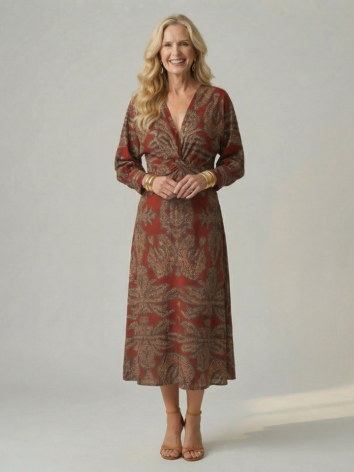 Bellthorne | Natural Wrap Midi Dress
