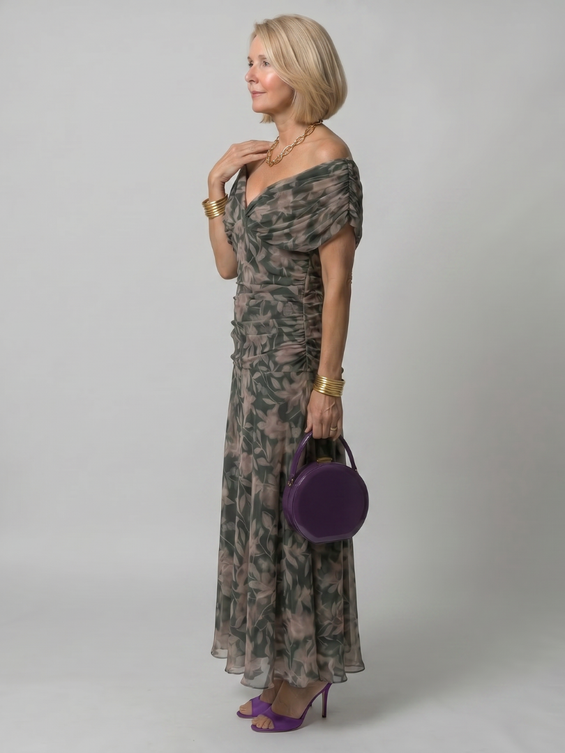 Bellthorne | Off Shoulder Flow Midi Dress