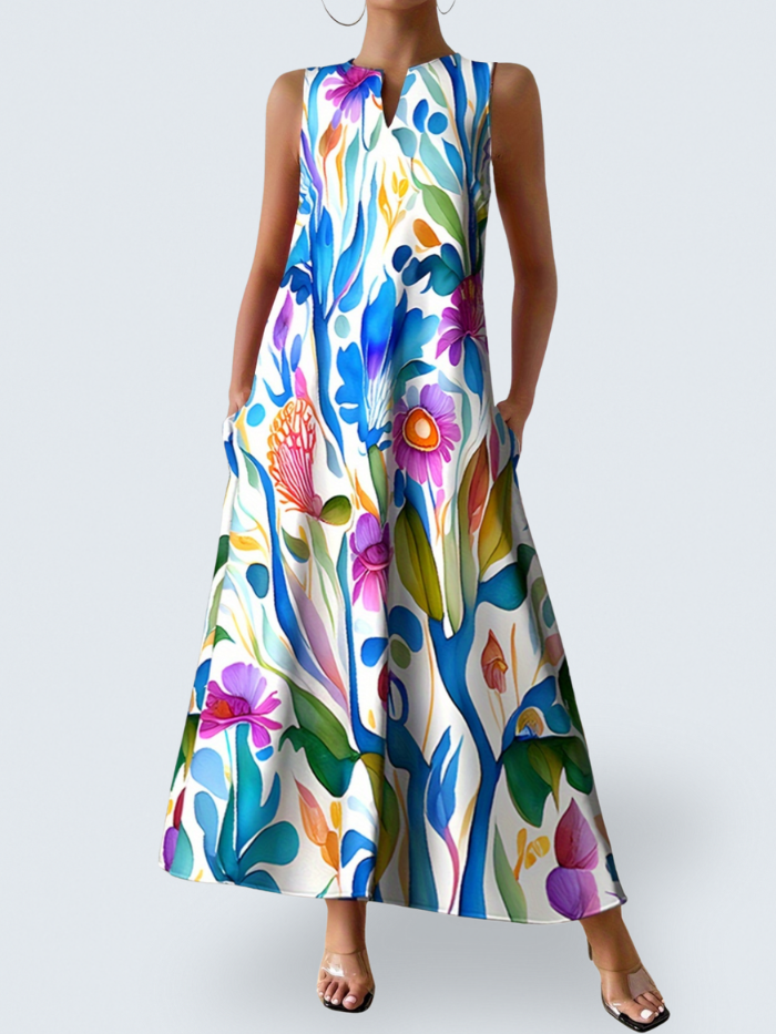 ARIANA | Blooming Print Maxi Dress