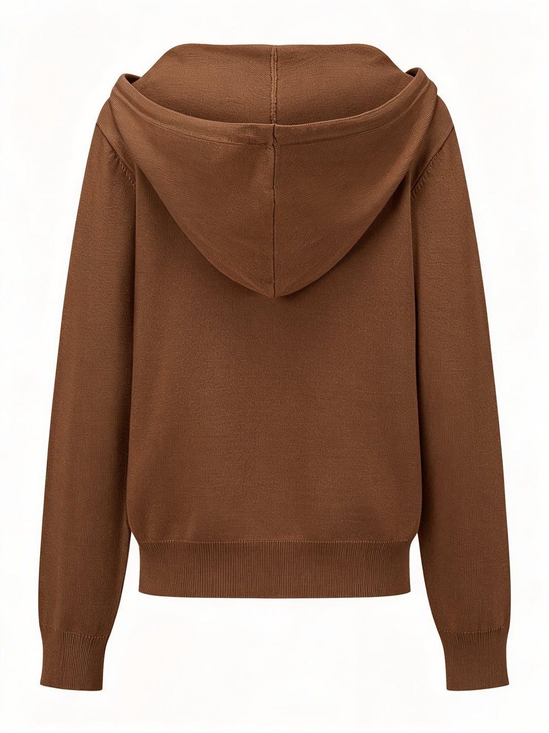 Camilla | Cappuccino Hooded Cardigan with Buttons