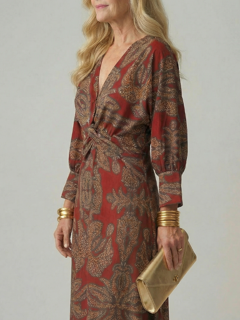 Bellthorne | Natural Wrap Midi Dress