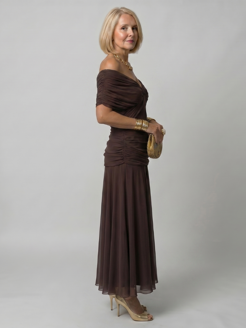 Bellthorne | Off Shoulder Flow Midi Dress
