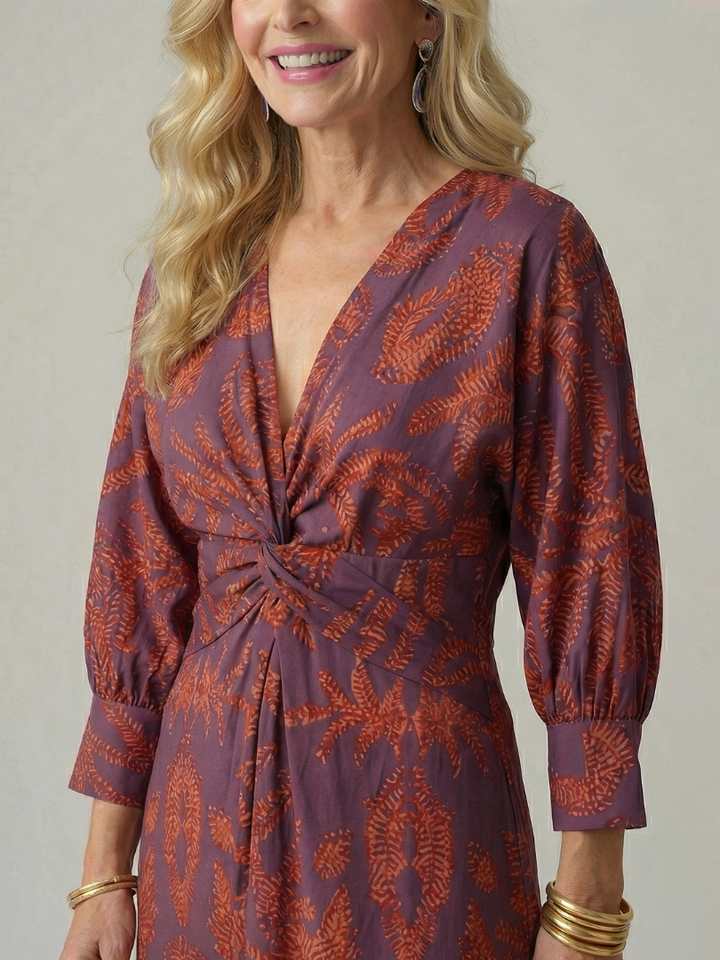 Bellthorne | Natural Wrap Midi Dress