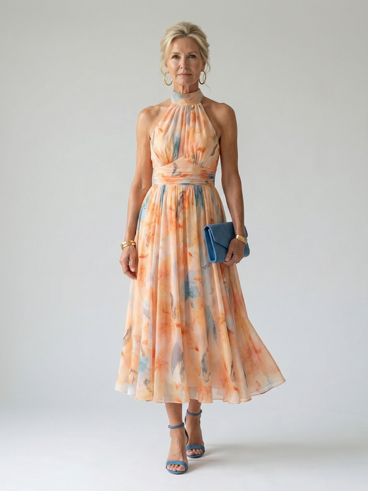 Bellthorne | Soft Halter Midi Dress