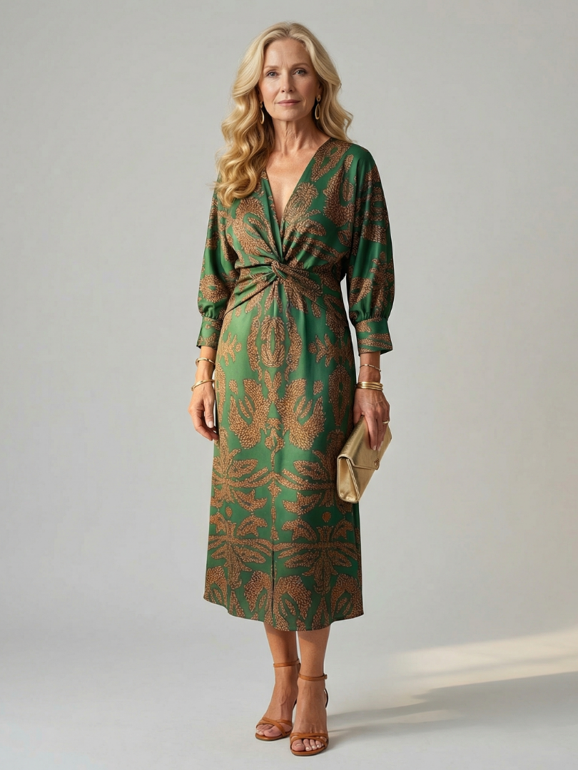 Bellthorne | Natural Wrap Midi Dress