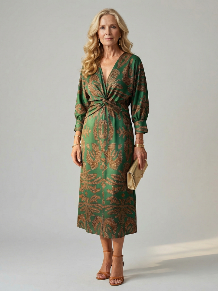 Bellthorne | Natural Wrap Midi Dress