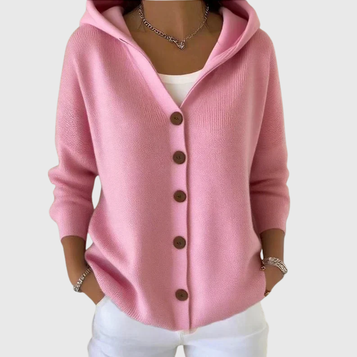 Elma | Hooded Button-Up Cardigan