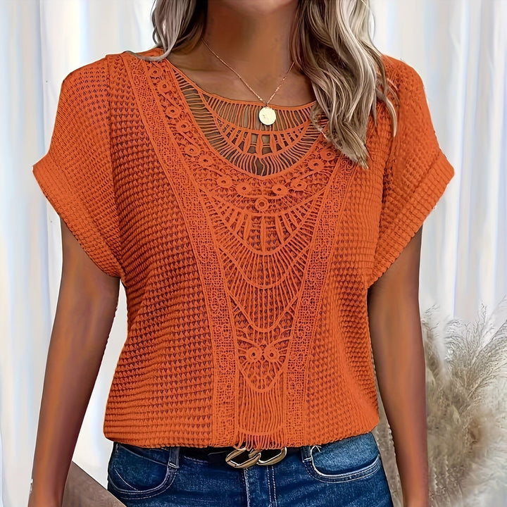 Skylar | Detailed Knitted Top
