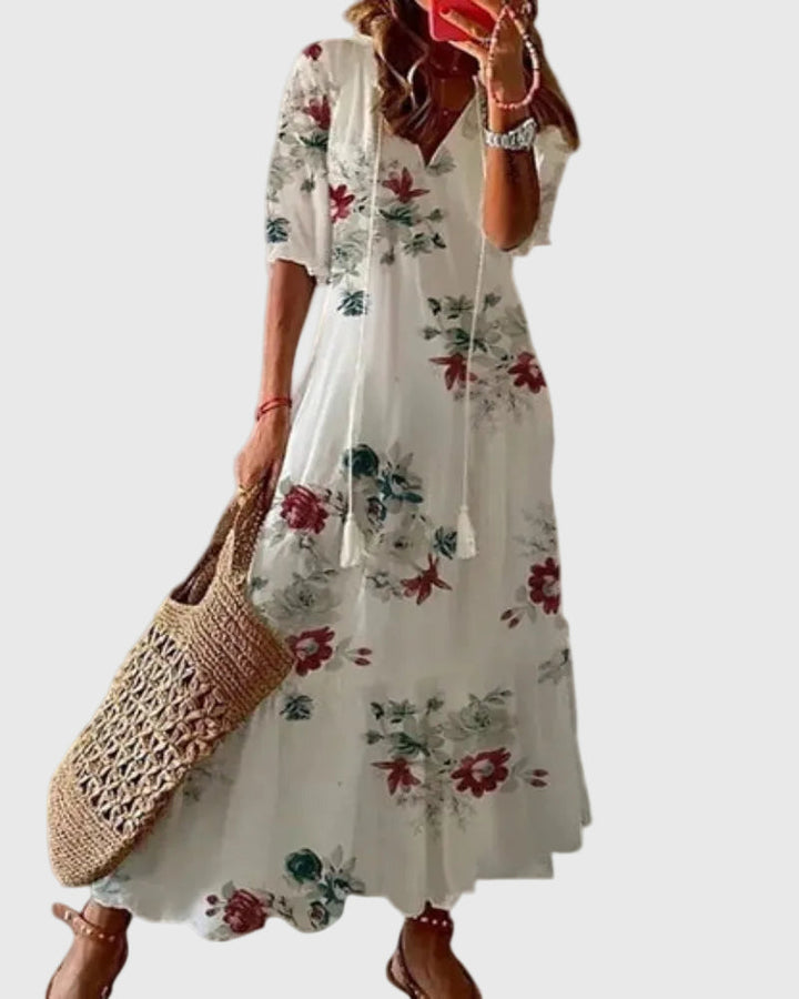 Rose | Boho Vintage Summer Maxi Dress