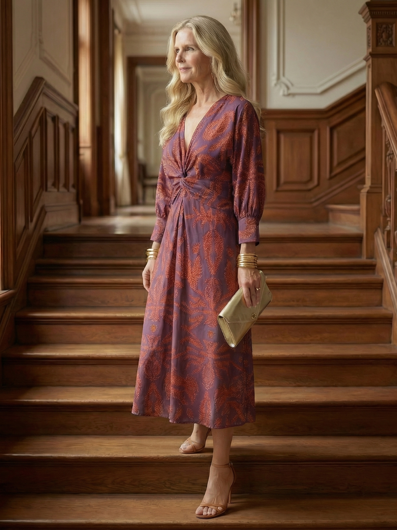 Bellthorne | Natural Wrap Midi Dress