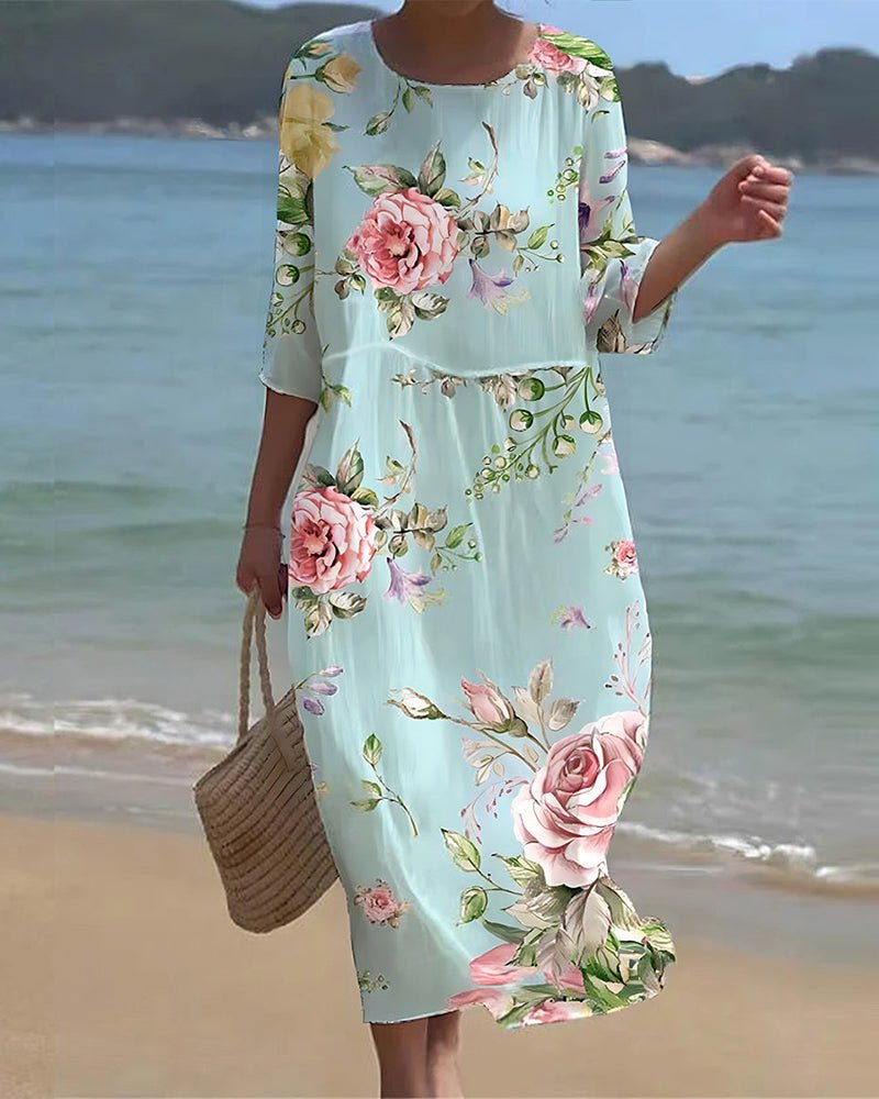Ariana | Sunset Flower Dress