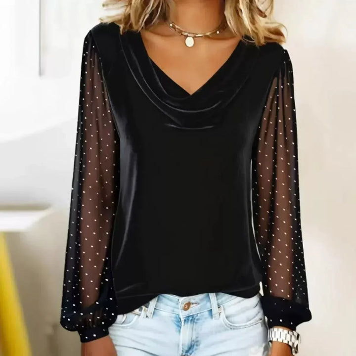 ALYSSA | Elegant Drape Blouse
