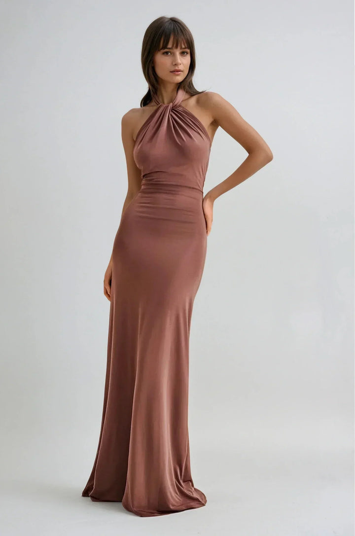 SERENA | Halter Maxi Dress