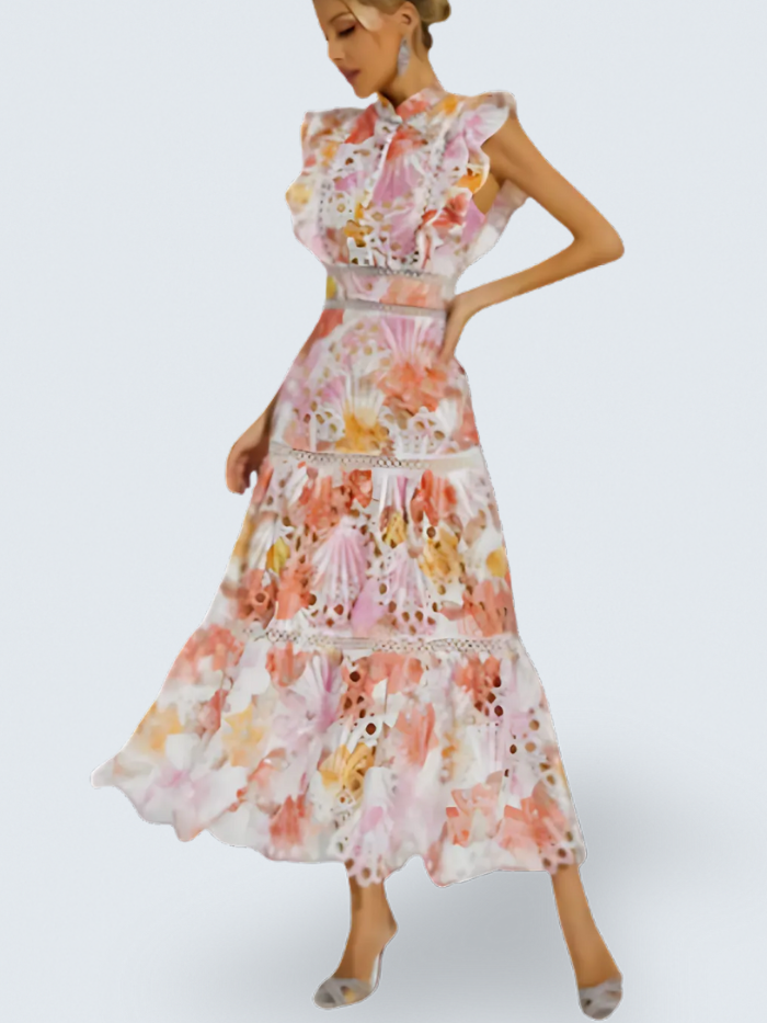 MALLORY | Hollow Sleeveless Maxi Dress
