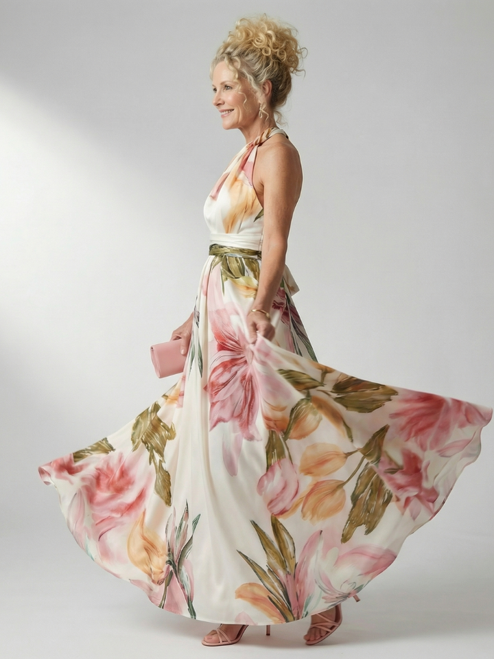 Bellthorne | Light Floral Maxi Dress