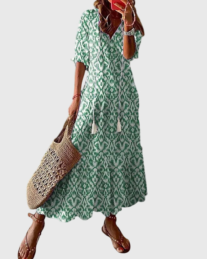 Rose | Boho Vintage Summer Maxi Dress