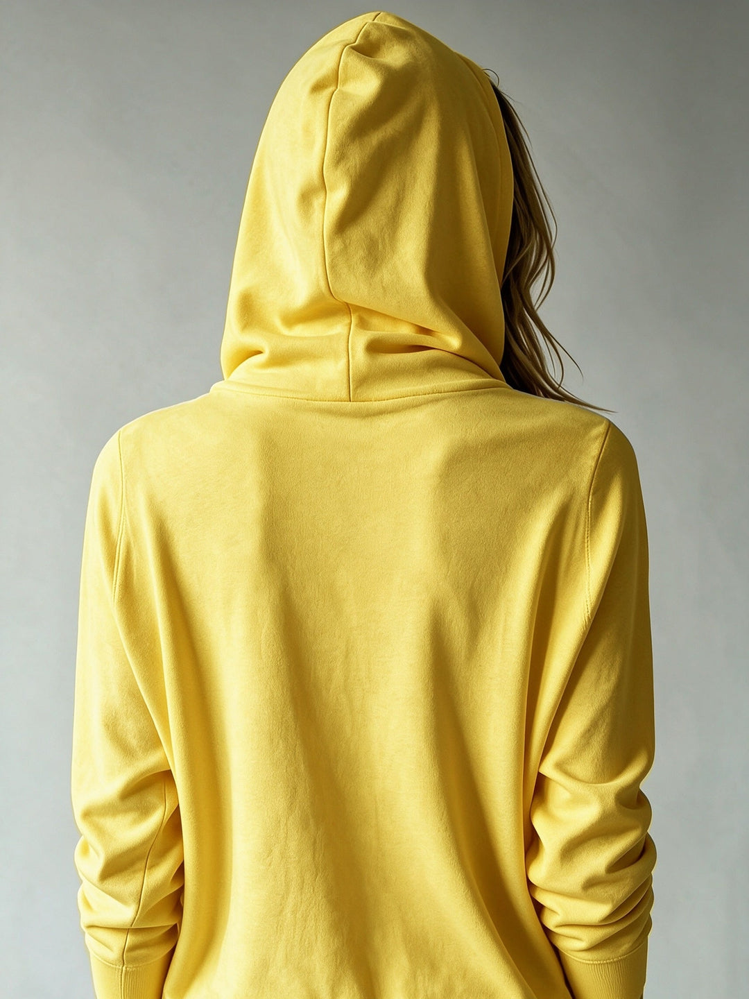 Simona | Mustard Hooded Cardigan with Button Closure