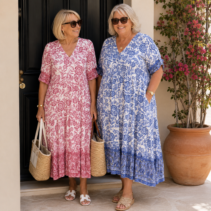 KEISHA | Graceful V-Neck Floral