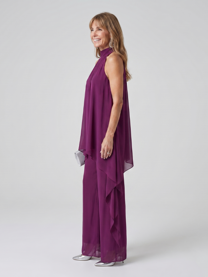 BEARIM | Halter Neck Asymmetric Tunic Set