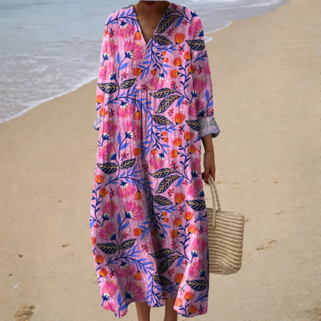 Summer Printed Dress Enhancing