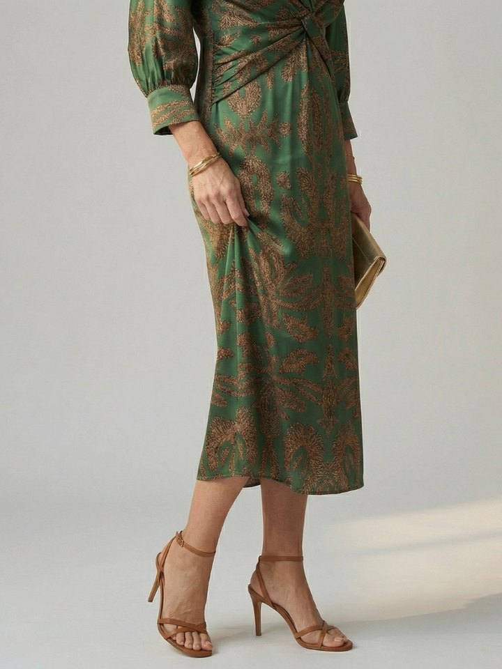 Bellthorne | Natural Wrap Midi Dress