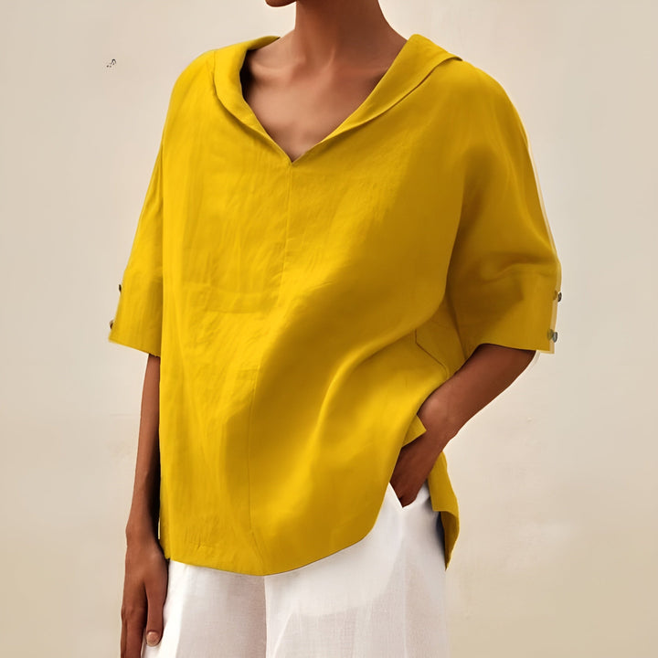 ANGELINA | Stylish V-Neck Everyday Blouse