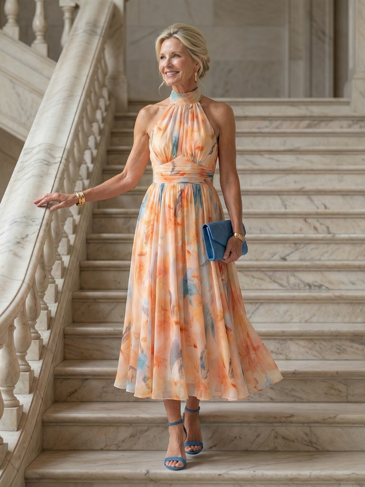 Bellthorne | Soft Halter Midi Dress