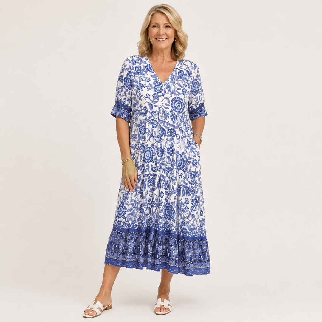 KEISHA | Graceful V-Neck Floral
