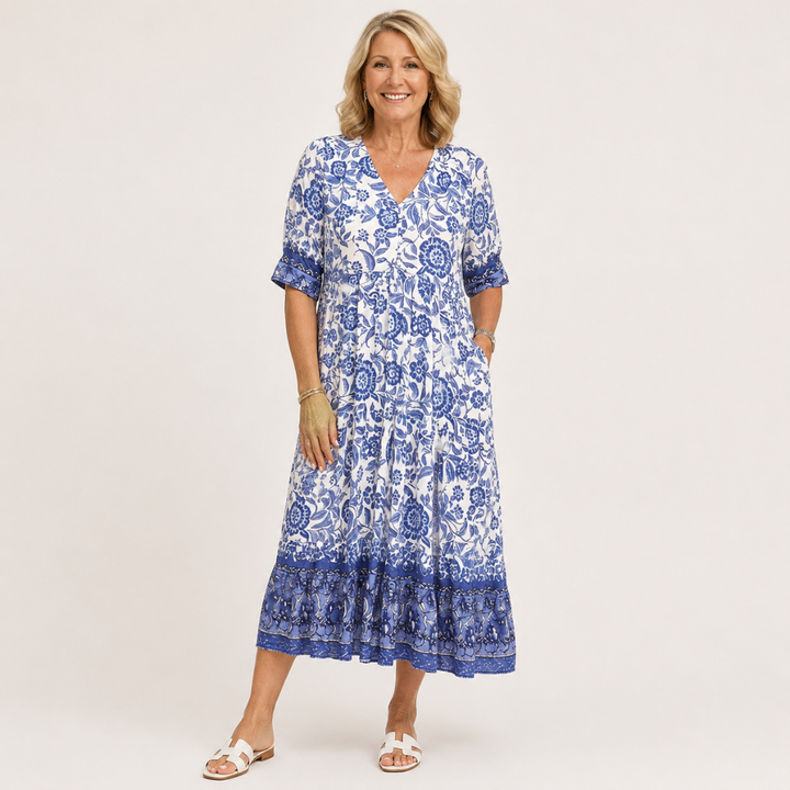 KEISHA | Graceful V-Neck Floral