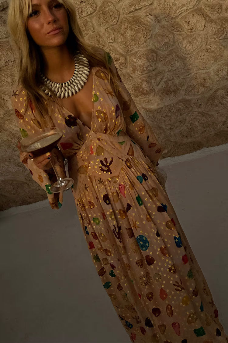 ARIEL | Golden Seashell Maxi
