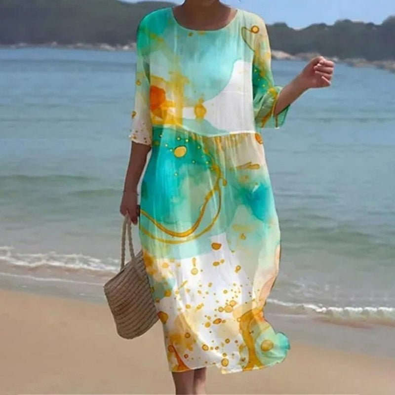 Carol | Sunset Flower Dress