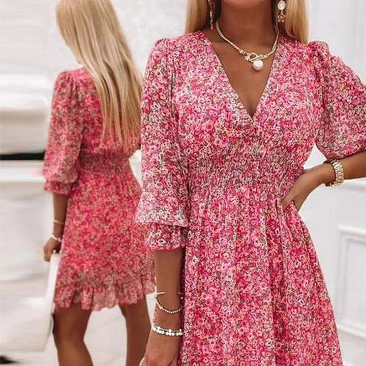 Via | Elegant Floral Dress