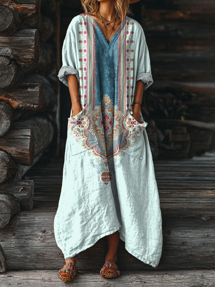 YVETTE | Vintage Boho Dress with Pockets