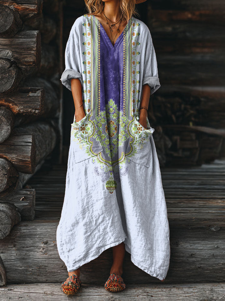 YVETTE | Vintage Boho Dress with Pockets