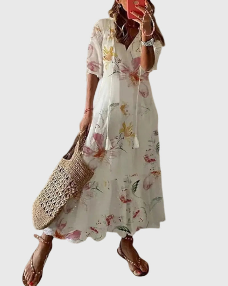 Rose | Boho Vintage Summer Maxi Dress