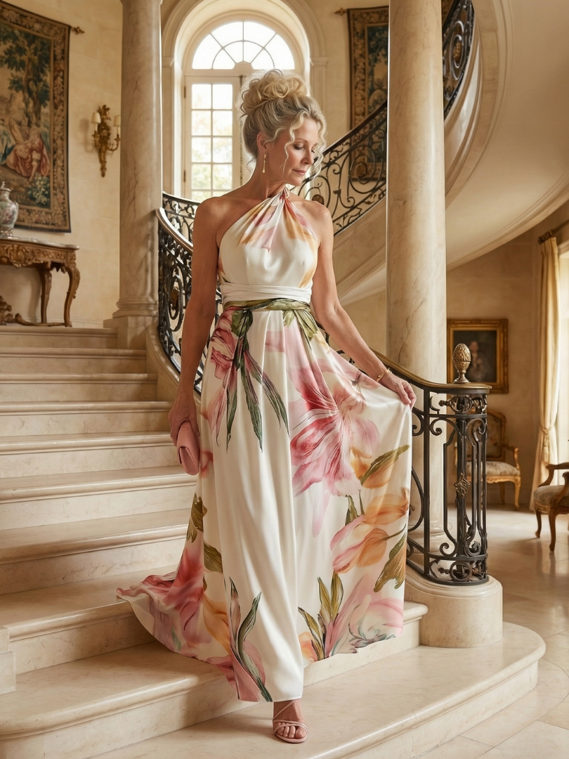 Bellthorne | Light Floral Maxi Dress
