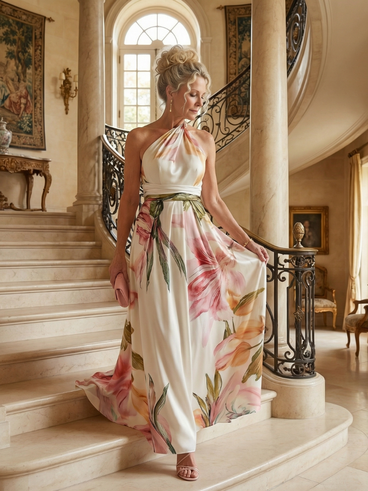 Bellthorne | Light Floral Maxi Dress