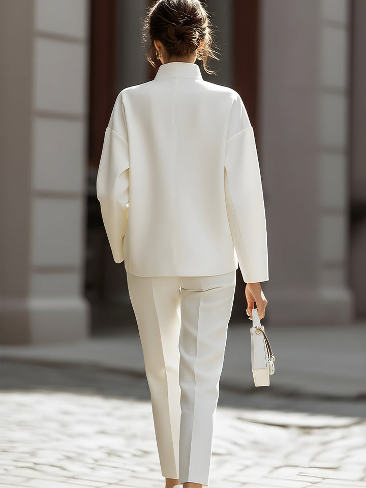 Luxe Oversized Shirt & Tailored Trouser Two-Piece Set