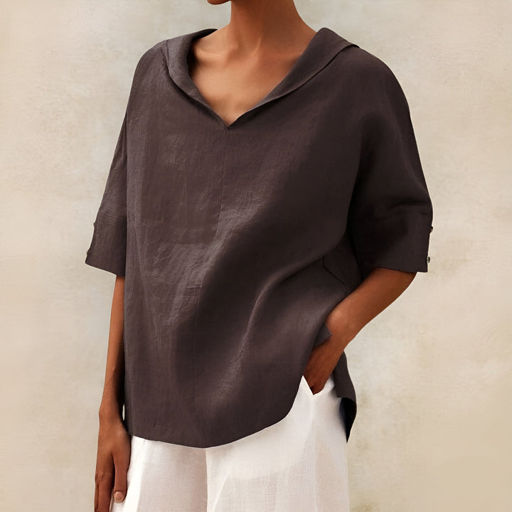 ANGELINA | Stylish V-Neck Everyday Blouse