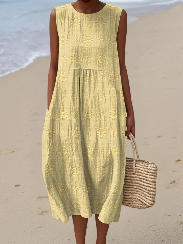 CANDACE | Embroidered Midi Dress
