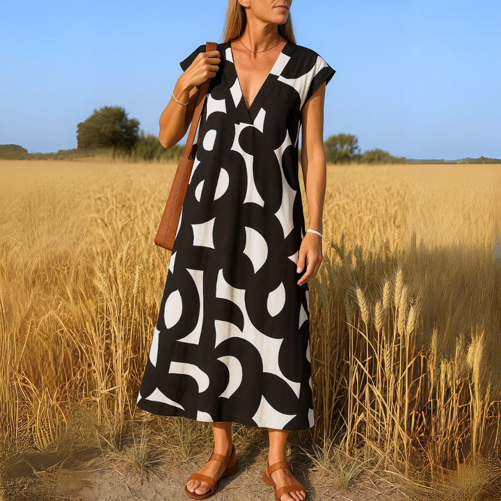 VIOLET | Flowing V-neck Dress