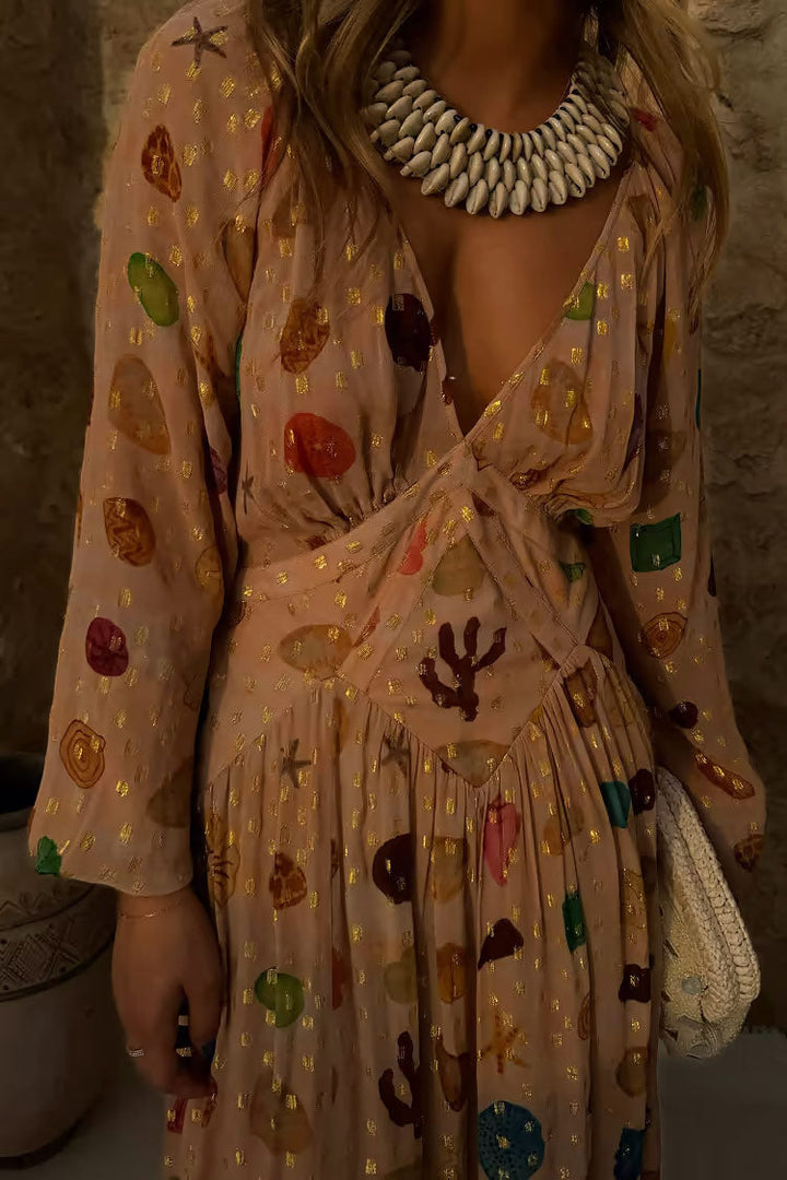 ARIEL | Golden Seashell Maxi