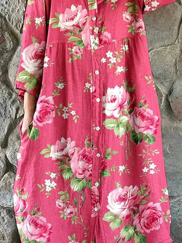 Celia | Art Floral Dress