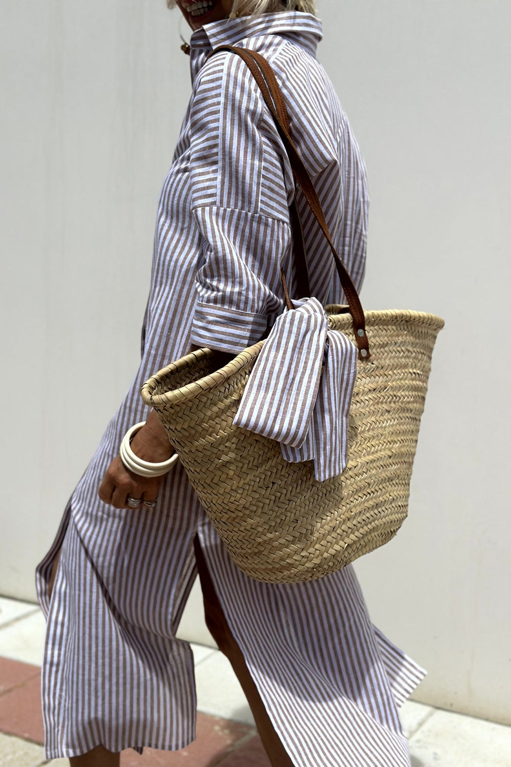 Kacey | Timeless Striped Shirt Dress with Elegant Comfort