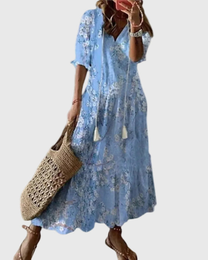 Rose | Boho Vintage Summer Maxi Dress